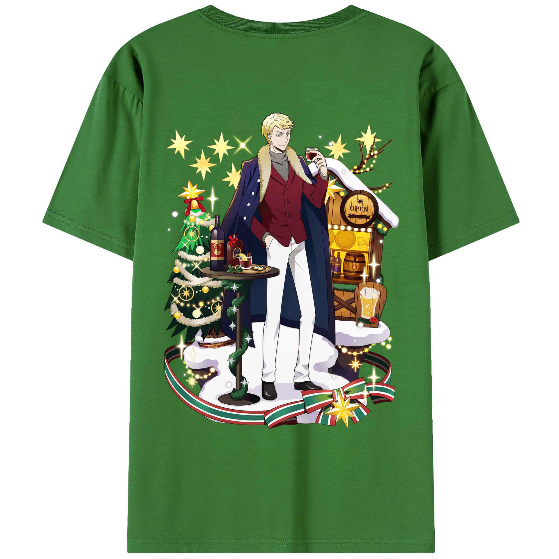 （画像用） 文豪ストレイドッグス Bungo Stray Dogs レディース半袖Tシャツ(バックプリント)